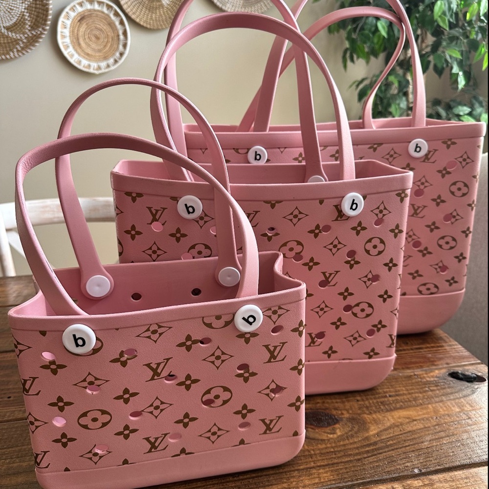 Medium Pink Designer Tote Bag